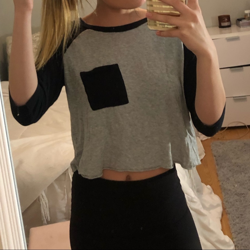 Cropped baseball tee - Picture 2 of 4